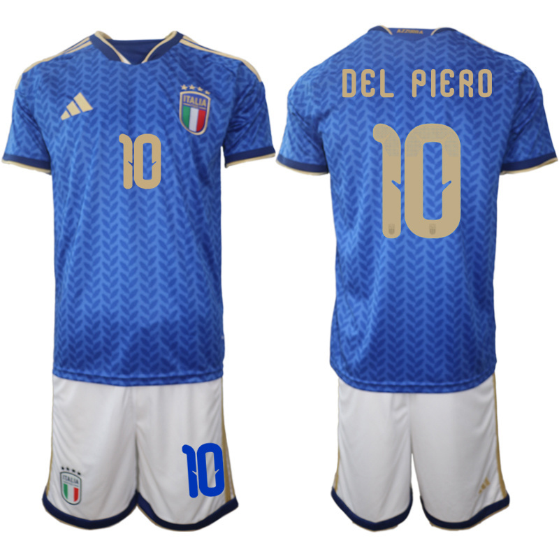 Men Italy home #19 style 2026 World Cup Soccer jersey